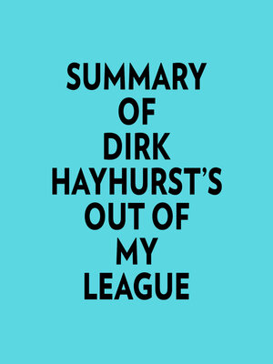 cover image of Summary of Dirk Hayhurst's Out of My League